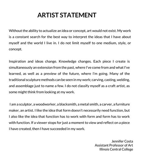 How to Write an Artist Statement (for Fine Artists).